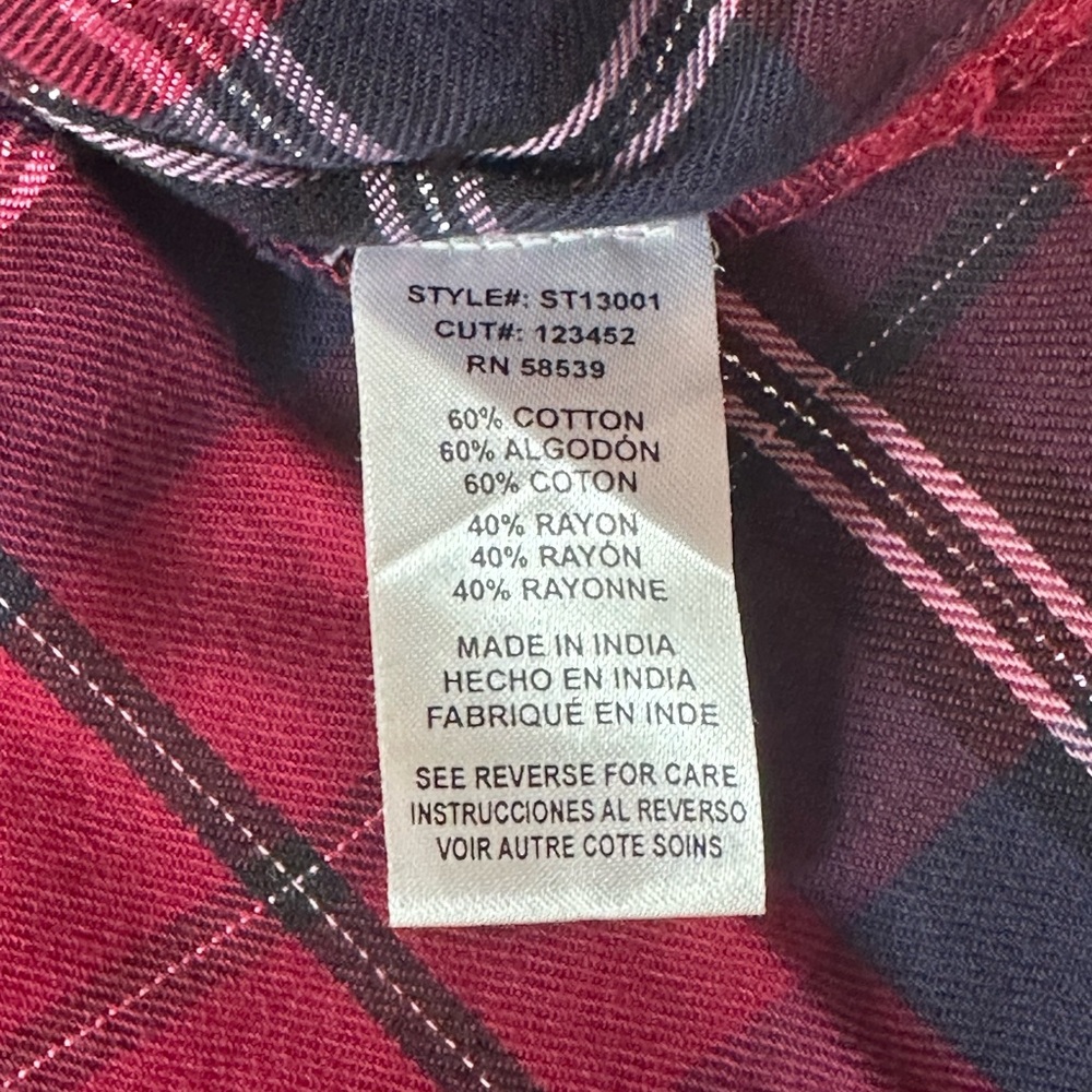 KUT women’s flannel shirt Size XL - Picture 5 of 7